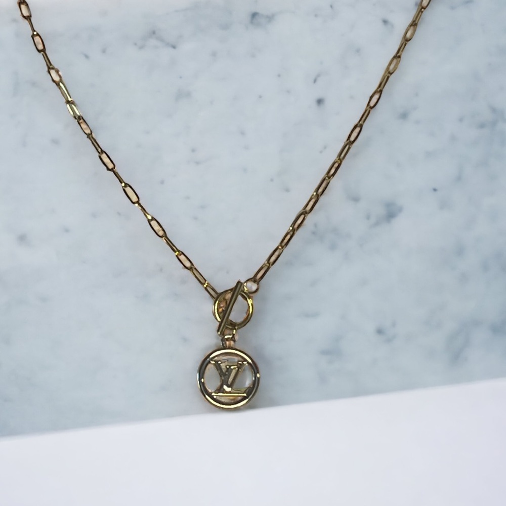 Louis Vuitton Upcycled LV charm toggle necklace - Picture 3 of 7